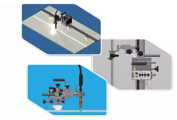 Koweld CS-201 Yatayda Alın ve Köşe Pozisyonları için Torç Yürütücü