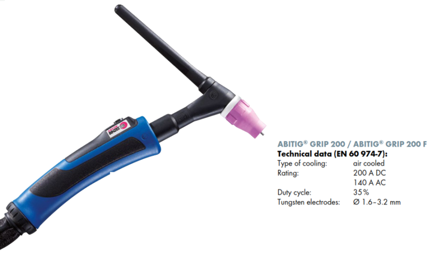 Binzel ABITIG® GRIP 150-500 TIG Kaynak Torçu (Hava Soğutmalı)